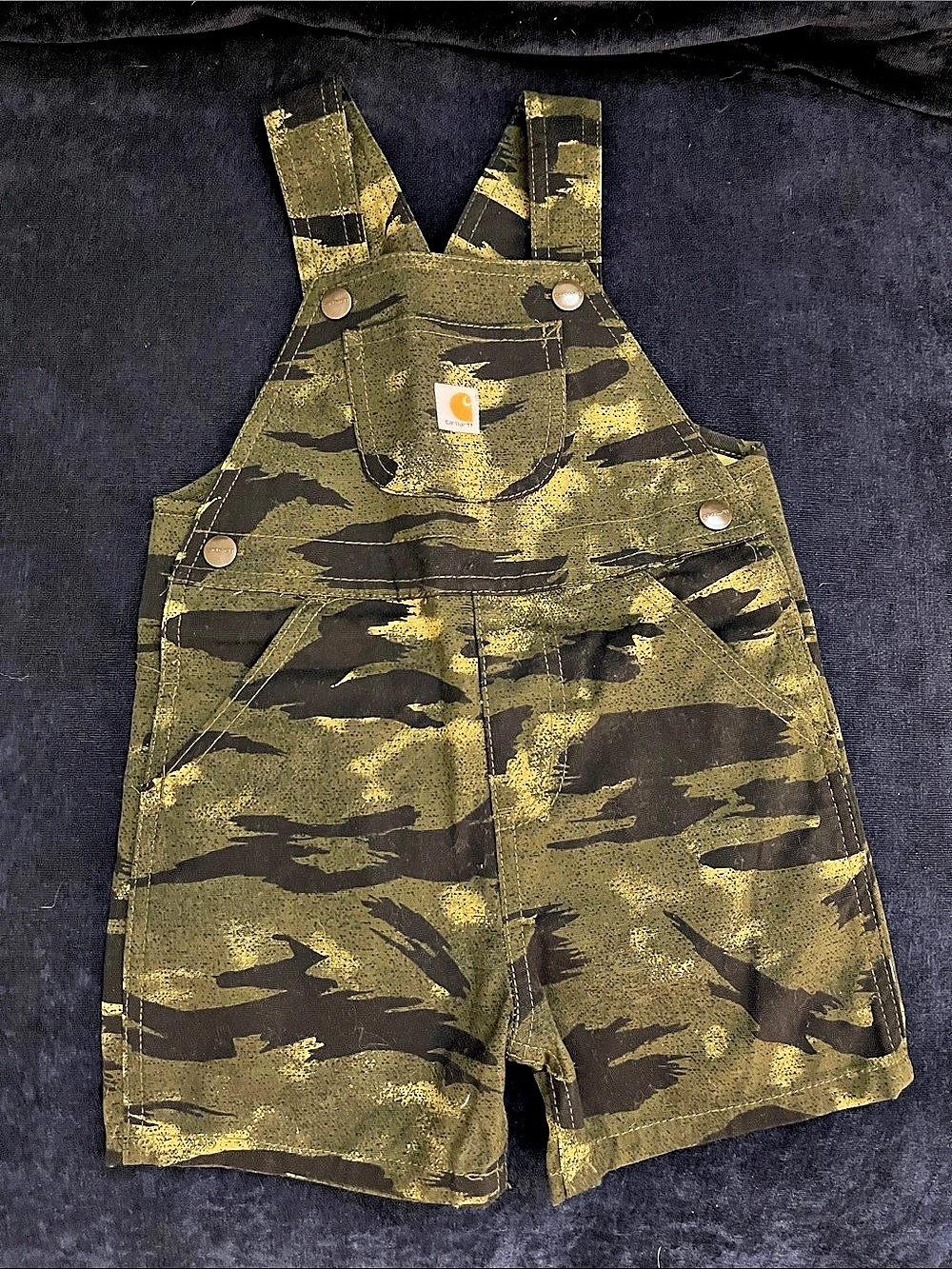 Carhartt Toddler Camo Canvas Shortall Overalls Size 2T